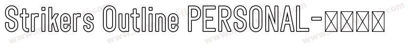 Strikers Outline PERSONAL字体转换
